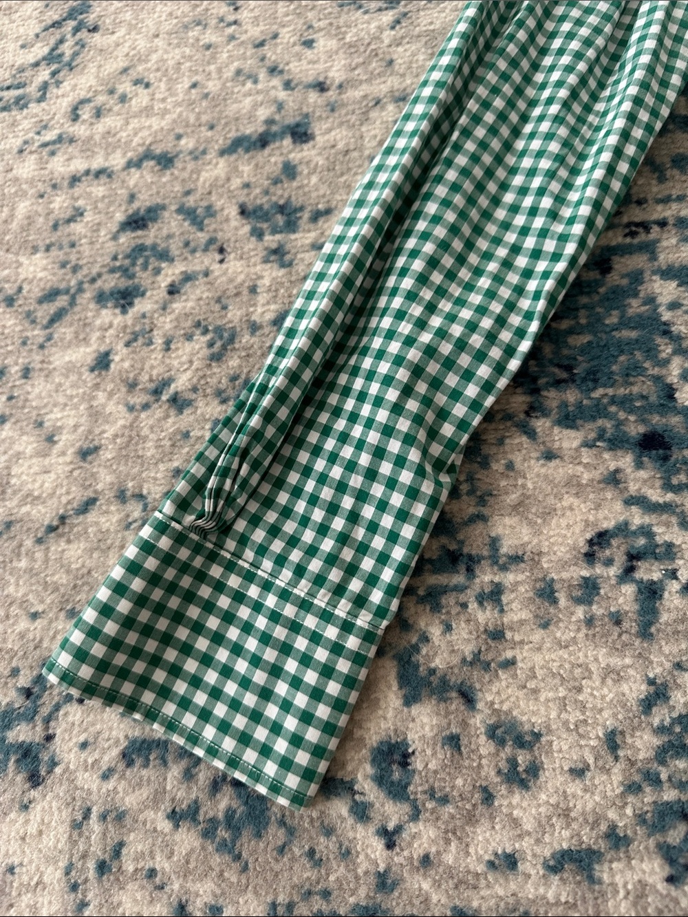 Brooks Brothers green & white checked shirt w/ blue & white check - Picture 4 of 10